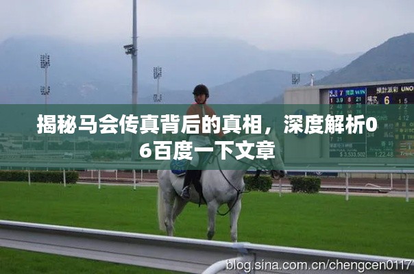 揭秘馬會傳真背后的真相，深度解析06百度一下文章