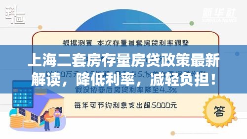 上海二套房存量房貸政策最新解讀，降低利率，減輕負擔！