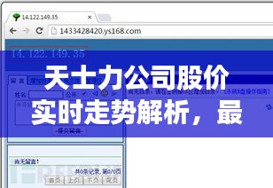 天士力公司股價實時走勢解析，最新動態(tài)分析報告