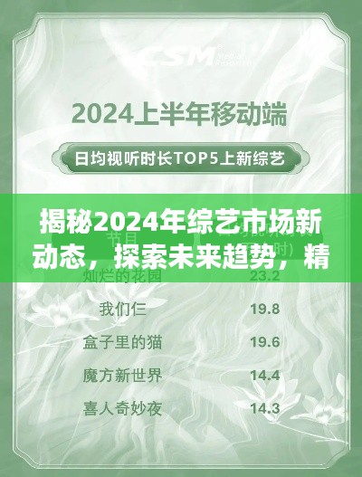 揭秘2024年綜藝市場新動態(tài)，探索未來趨勢，精彩搶先看！