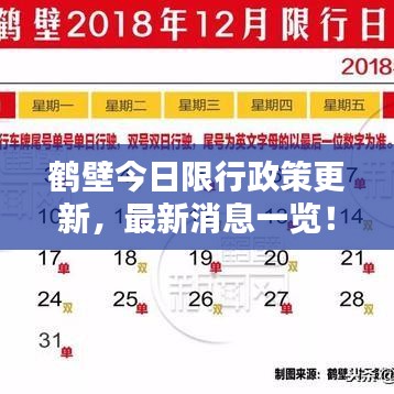 鶴壁今日限行政策更新，最新消息一覽！