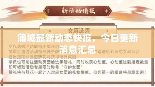 蒲城最新動(dòng)態(tài)快報(bào)，今日更新消息匯總