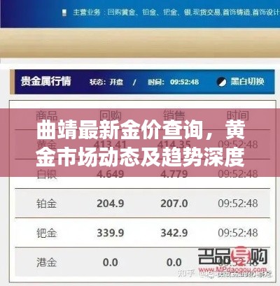 曲靖最新金價(jià)查詢，黃金市場動態(tài)及趨勢深度解析