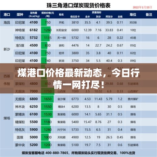 煤港口價格最新動態(tài)，今日行情一網打盡！
