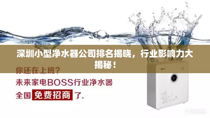深圳小型凈水器公司排名揭曉，行業(yè)影響力大揭秘！