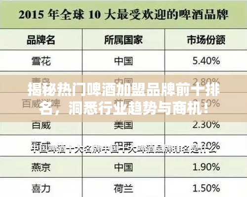 揭秘?zé)衢T啤酒加盟品牌前十排名，洞悉行業(yè)趨勢與商機！