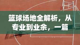 籃球場地全解析，從專業(yè)到業(yè)余，一篇文章帶你了解！