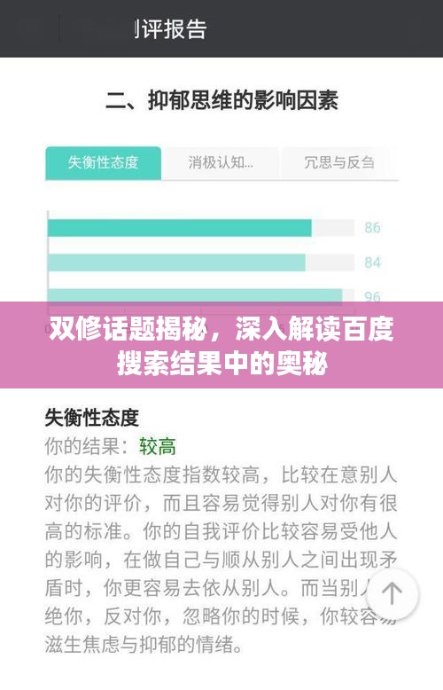 雙修話題揭秘，深入解讀百度搜索結(jié)果中的奧秘