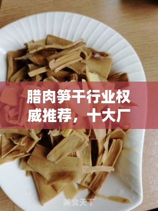 臘肉筍干行業(yè)權(quán)威推薦，十大廠家排名榜單揭曉！