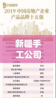 新疆手工公司排名揭曉，影響力與實(shí)力并存的企業(yè)榜單