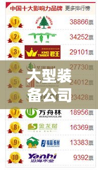 大型裝備公司排行榜揭曉，行業(yè)影響力與排名一覽