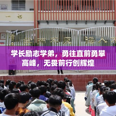 學(xué)長勵志學(xué)弟，勇往直前勇攀高峰，無畏前行創(chuàng)輝煌
