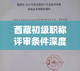 西藏初級職稱評審條件深度解讀