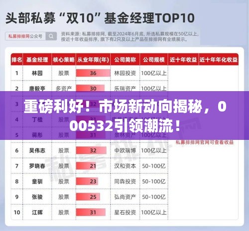 重磅利好！市場(chǎng)新動(dòng)向揭秘，000532引領(lǐng)潮流！