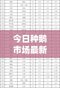 今日種鵝市場(chǎng)最新報(bào)價(jià)動(dòng)態(tài)