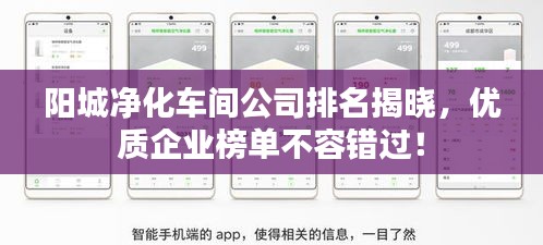 陽城凈化車間公司排名揭曉，優(yōu)質(zhì)企業(yè)榜單不容錯過！