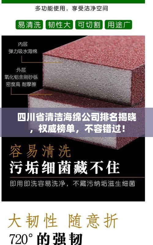 四川省清潔海綿公司排名揭曉，權(quán)威榜單，不容錯過！
