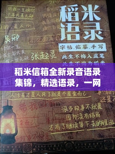 稻米信箱全新錄音語錄集錦，精選語錄，一網(wǎng)打盡！