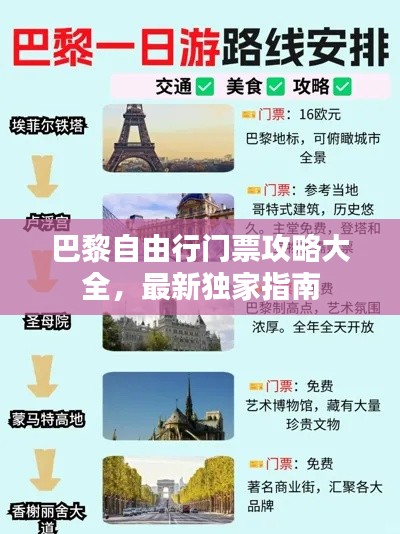 巴黎自由行門票攻略大全，最新獨家指南