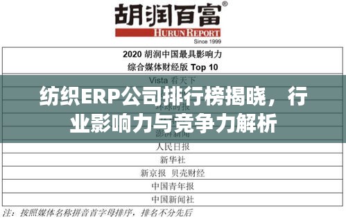 紡織ERP公司排行榜揭曉，行業(yè)影響力與競(jìng)爭(zhēng)力解析