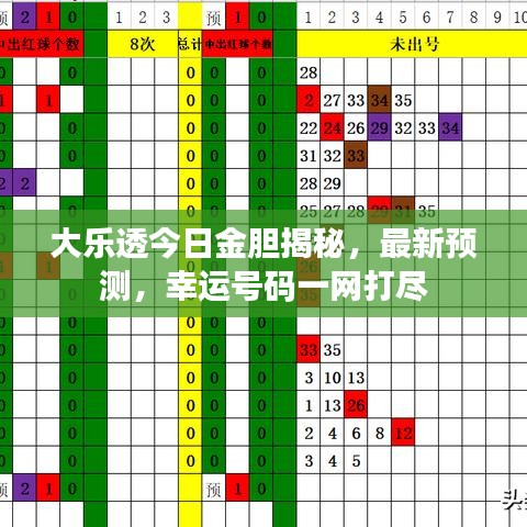 大樂透今日金膽揭秘，最新預(yù)測，幸運(yùn)號碼一網(wǎng)打盡