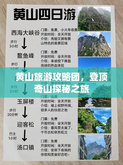 黃山旅游攻略團，登頂奇山探秘之旅