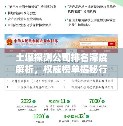 土壤探測公司排名深度解析，權威榜單揭秘行業(yè)領導者