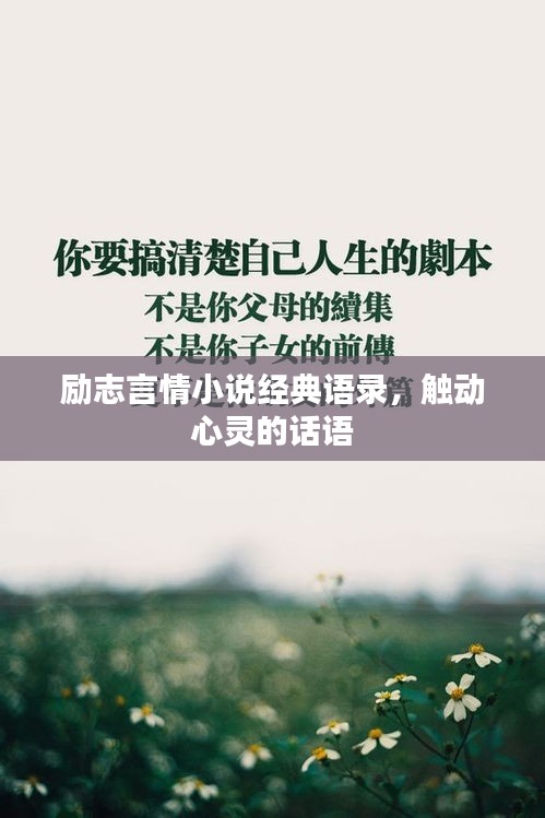 勵(lì)志言情小說(shuō)經(jīng)典語(yǔ)錄，觸動(dòng)心靈的話語(yǔ)
