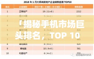 「揭秘手機(jī)市場(chǎng)巨頭排名，TOP 10品牌榜單重磅出爐！」