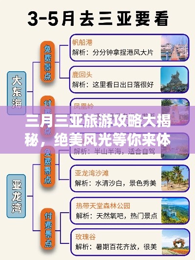 三月三亞旅游攻略大揭秘，絕美風(fēng)光等你來(lái)體驗(yàn)！