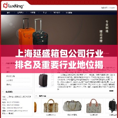 上海延盛箱包公司行業(yè)排名及重要行業(yè)地位揭秘
