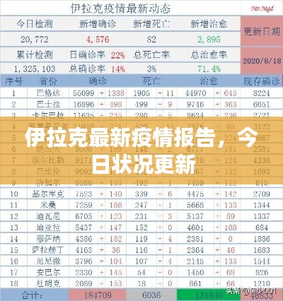 伊拉克最新疫情報(bào)告，今日狀況更新