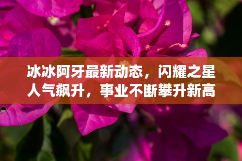 冰冰阿牙最新動態(tài)，閃耀之星人氣飆升，事業(yè)不斷攀升新高度