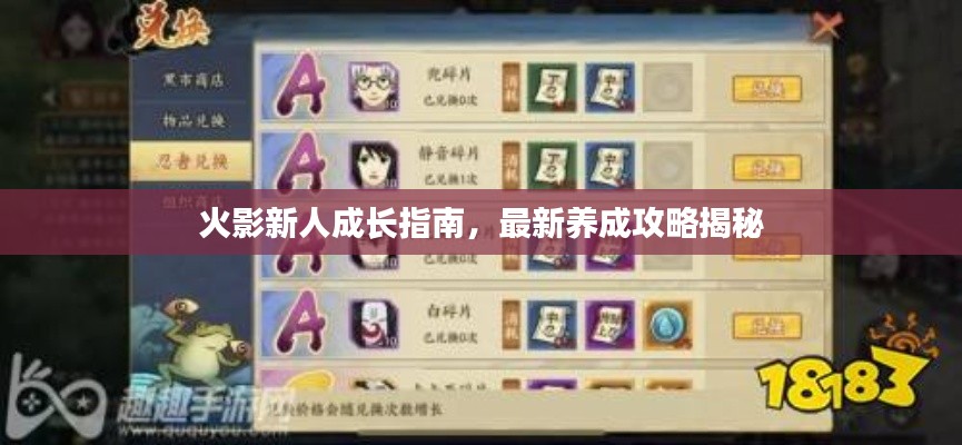 火影新人成長指南，最新養(yǎng)成攻略揭秘