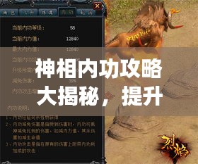 神相內(nèi)功攻略大揭秘，提升內(nèi)功修為，輕松進(jìn)階！
