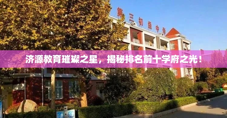 濟(jì)源教育璀璨之星，揭秘排名前十學(xué)府之光！