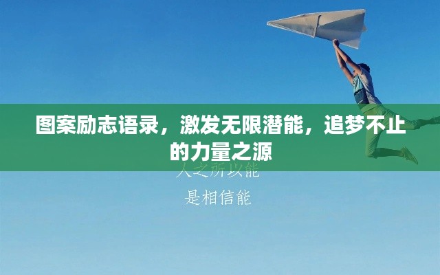 圖案勵志語錄，激發(fā)無限潛能，追夢不止的力量之源