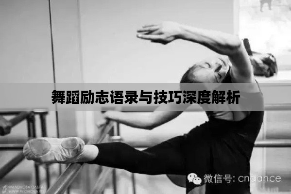 舞蹈勵志語錄與技巧深度解析