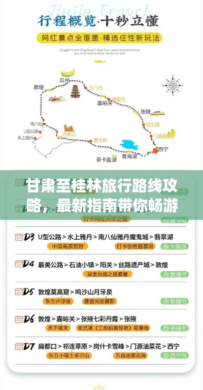甘肅至桂林旅行路線攻略，最新指南帶你暢游！